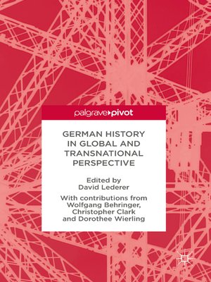 cover image of German History in Global and Transnational Perspective